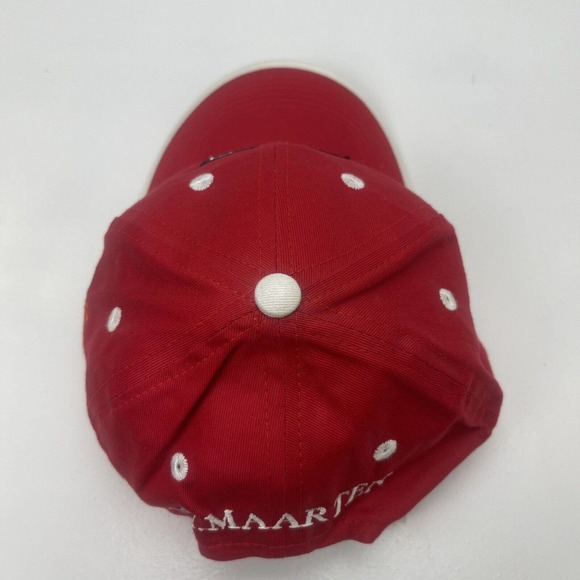 St Maarten Hat Cap Red White ST Martin FWI Strapback Adjustable Embroidered - Picture 9 of 12